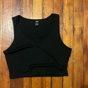 Black shein crop top